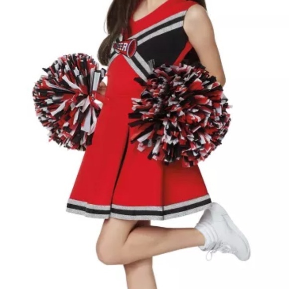 Red Cheerleader Costume for Kids - Picture 1 of 2